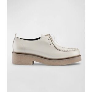 Koio Loafers Womens 35 Siena Leather Lace Up Oxford Made in Italy Platform Shoes